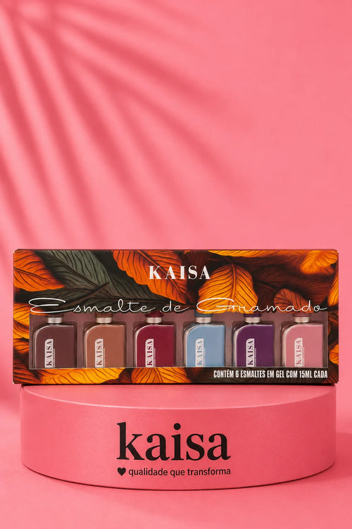KIT C/6 ESMALTES LUXO KAISA 15ml COLEÇÃO GRAMADO